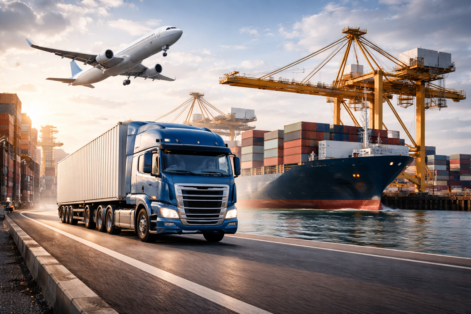 Global logistics operations and cargo transport