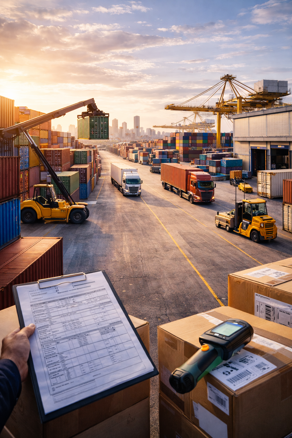 Cargo handling and logistics preparation