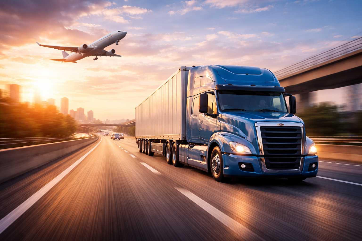 Fast express delivery logistics and transport